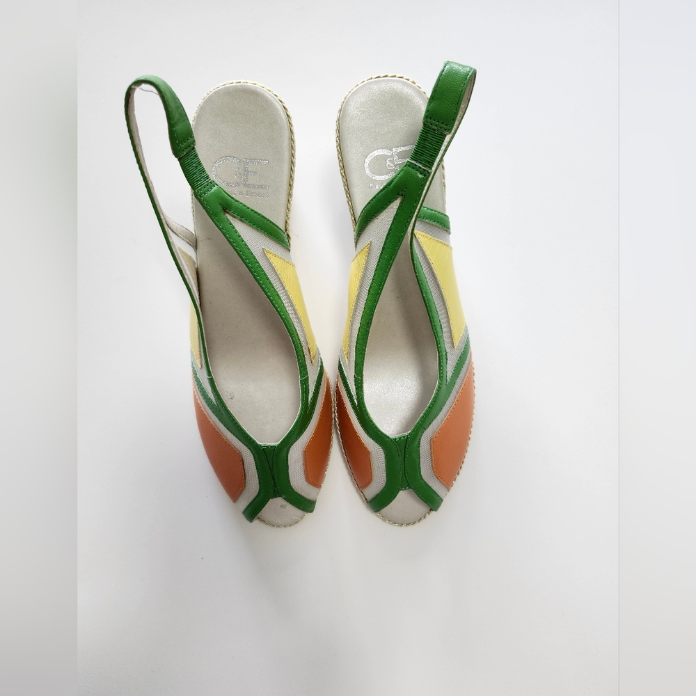 New Multi Coloured Slingback Sandals with Comfort and Style